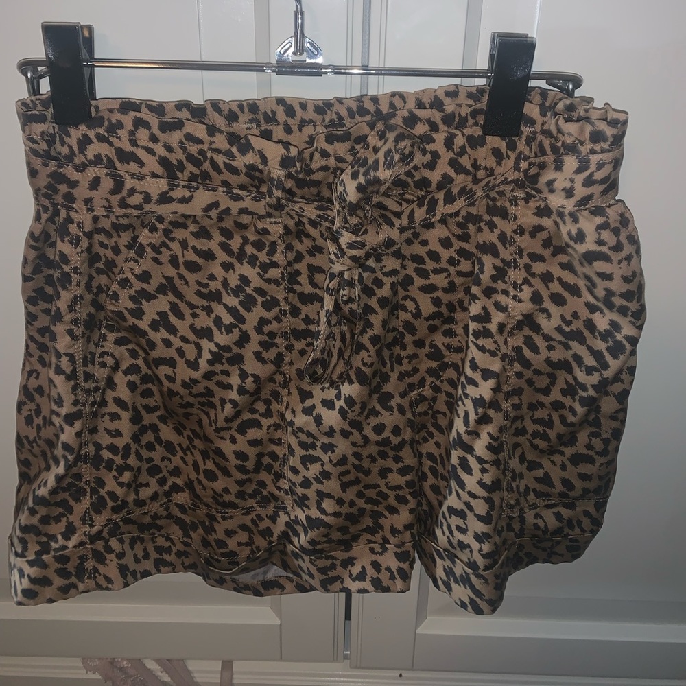 AERIE camp cheetah shorts